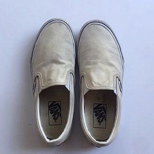Birch/True White Vans Slip-On